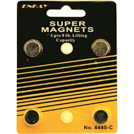 ENKAY 4480-C 8-Pound Super Magnet, Carded, 4-Piece 4480-C